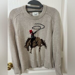 Abercrombie & Fitch Madeline Cowgirl crew sweater size small